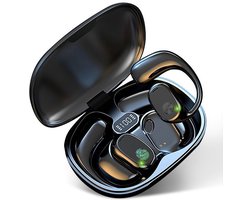 TuseRxln Bluetooth-oortelefoon – Open-oormodel – HiFi-stereo, IPX7 waterdicht – 1 stuks – Zwart