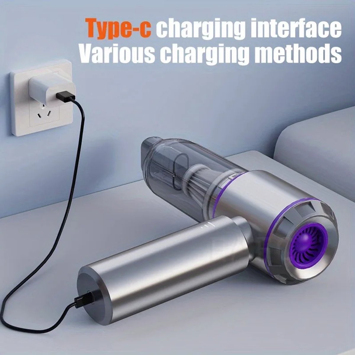 Shenzhen Jianche Supei Draadloze Mini Kruimeldief met Blazen en Zuigen - afbeelding 2