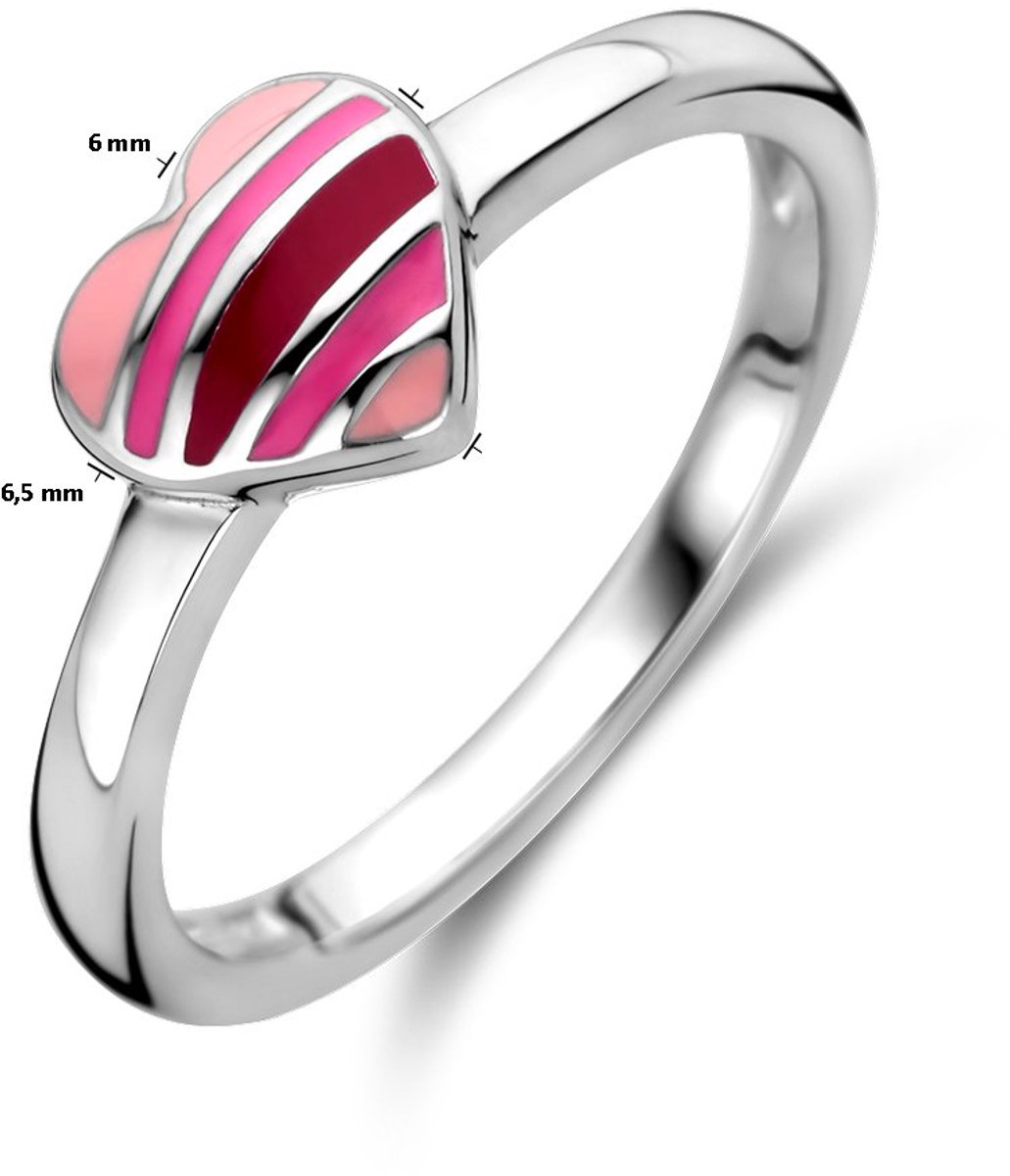 Gerhodineerd Zilver Ring Hart 1337804