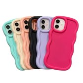 Meer kleurige siliconen telefoon hoesje set geschikt voor iPhone 11 dames en meisjes – 6 stuks backcover met groot camera uitsparing, effen kleuren, flexibel ontwerp