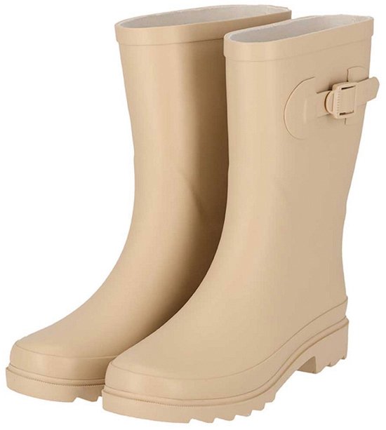 Bottes de pluie en caoutchouc pour femmes XQ + ceinture Beige 37