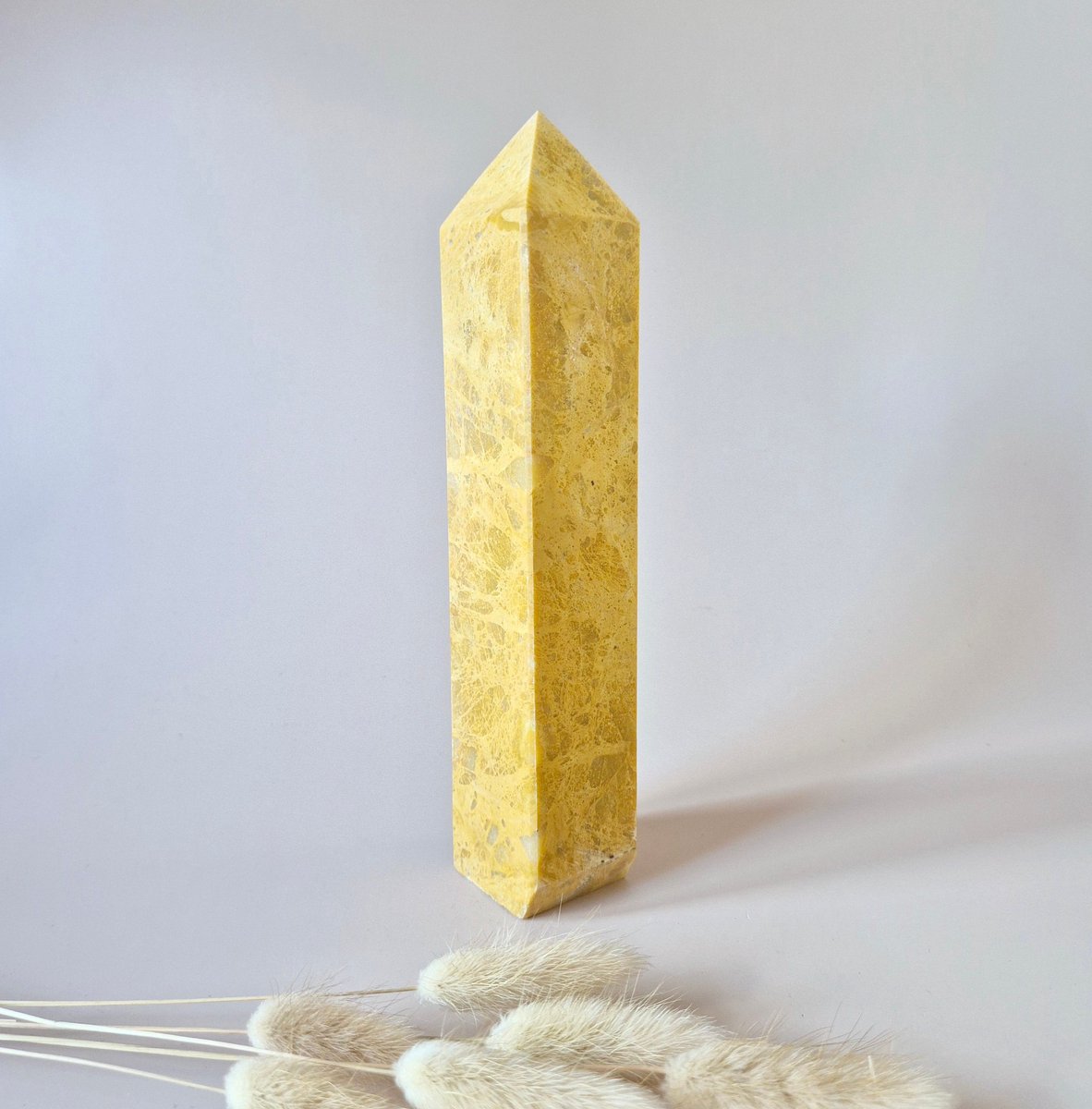 Edelsteen Gele Jaspis Toren – 21 cm | 800 gram Obelisk