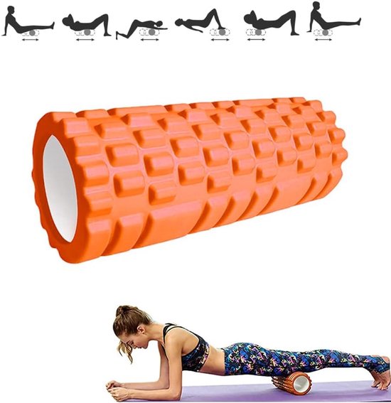 Foam Roller - Schuimrubber rol - Fitness Massagerol voor Triggerpoint-Massage in Rug, Nek, Benen Tijdens de Fasciatraining met de Gymnastiekrol voor Mannen en Vrouwen