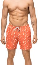 DANISH ENDURANCE Maillot de bain Homme - Avec poches - Léger - Séchage rapide - 100% Recyclé - Orange - Taille XL