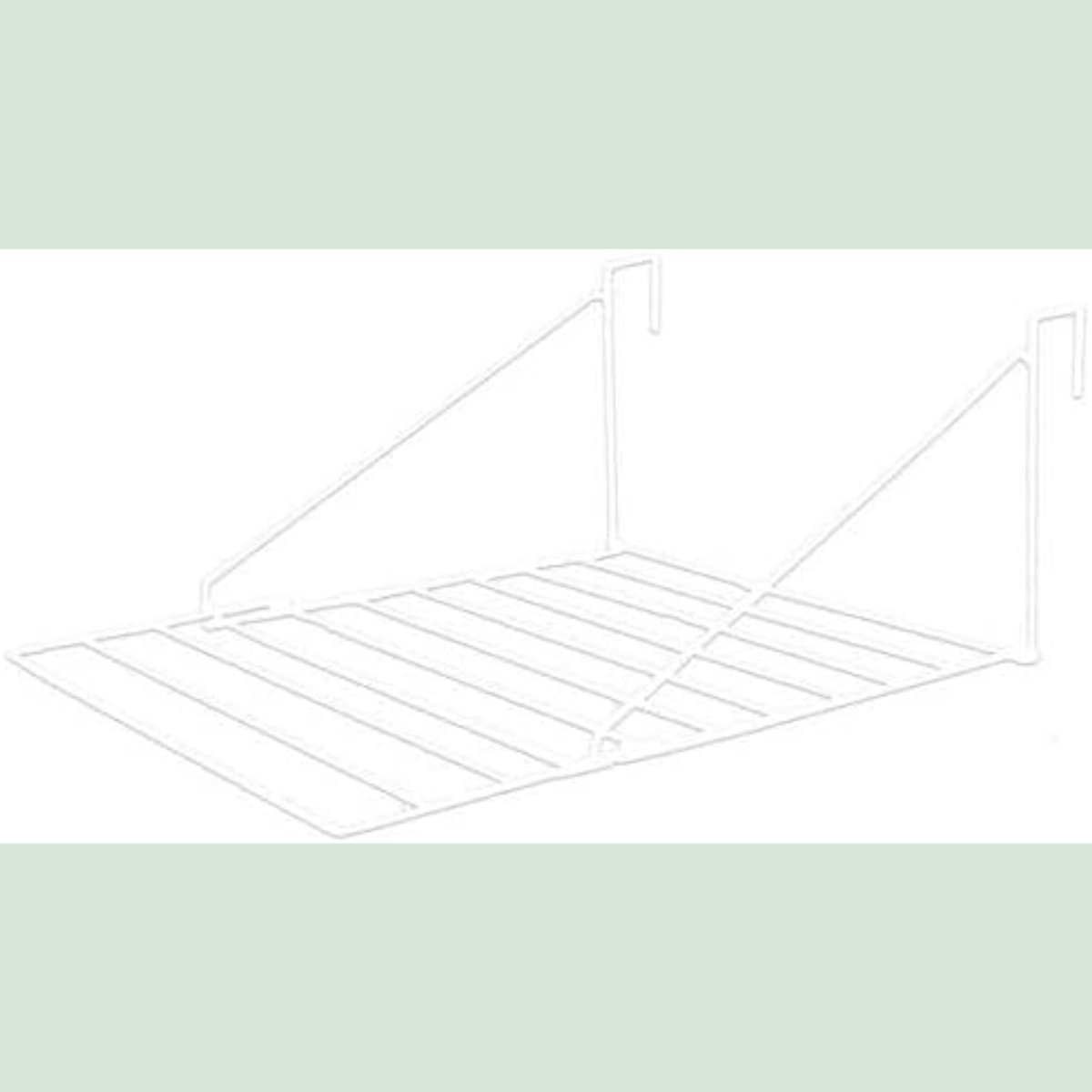 RONN® Wanddroogrek Inklapbaar - Wanddroogrek - Wit - 53cm x 71cm x 27cm