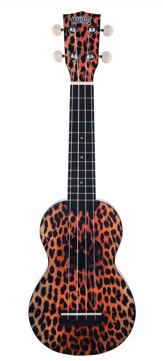 Soprano ukelele - Mahalo MA1 - Art Series - Cheetah motief - Met draagtas