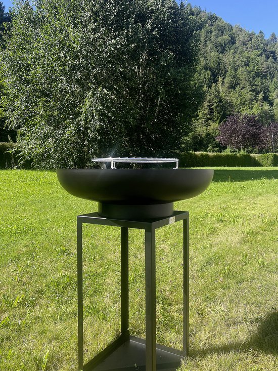 LaFerrotecnica Barbecue Plancha model ARA 75cm Zwart hittebestendig - RVS bakplaat! van Merkloos — afbeelding 2