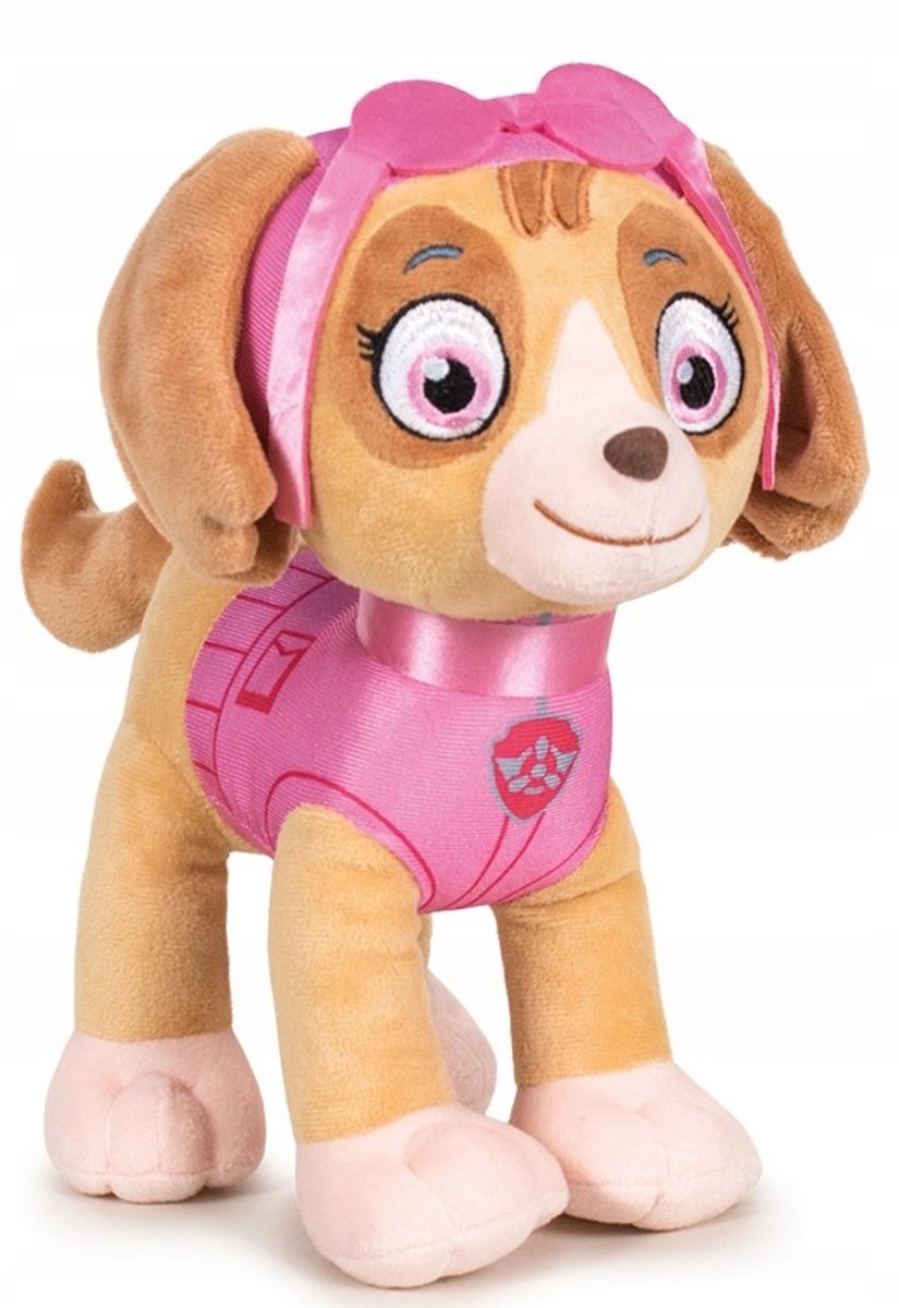 Psi Patrol - Pluchen Skye - 19 cm - Roze Outfit