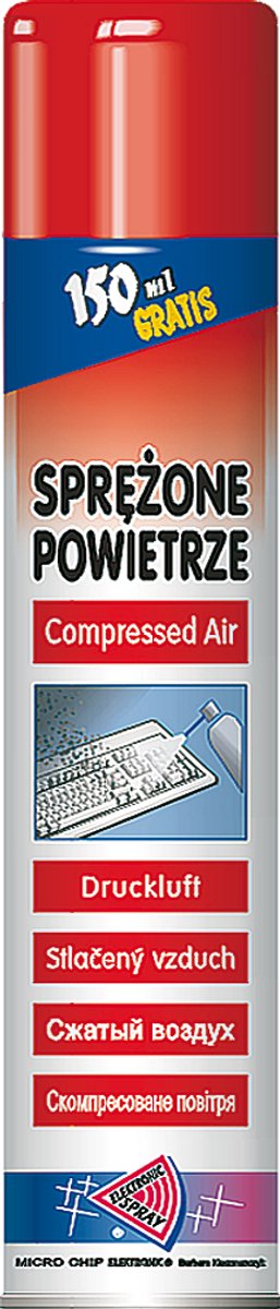 Micro-Chip - Gecomprimeerde Lucht - 800 ml - 8-10 Bar