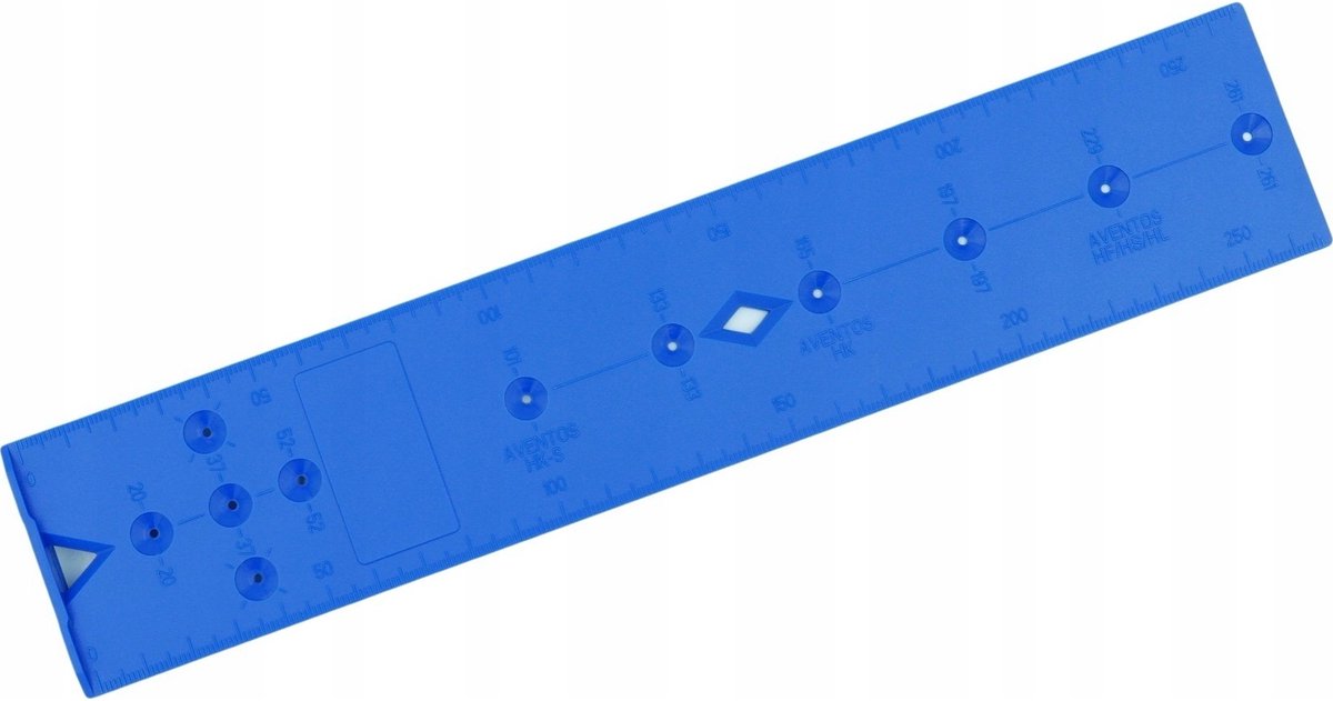 Falon Tech - Montage Sjabloon Prowadnic Zawiasów - 55 x 270 mm - Blauw