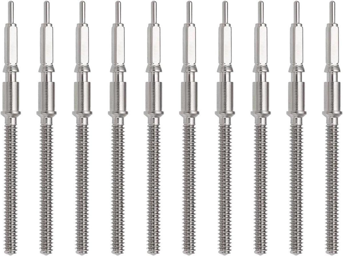 10 Pcs Horloge Opwindstelen Vervanging - Compatibel met ETA 2824-2 - 2834-2 - 2836-2 - Sellita SW200 Bewegingen - Horloge Winder