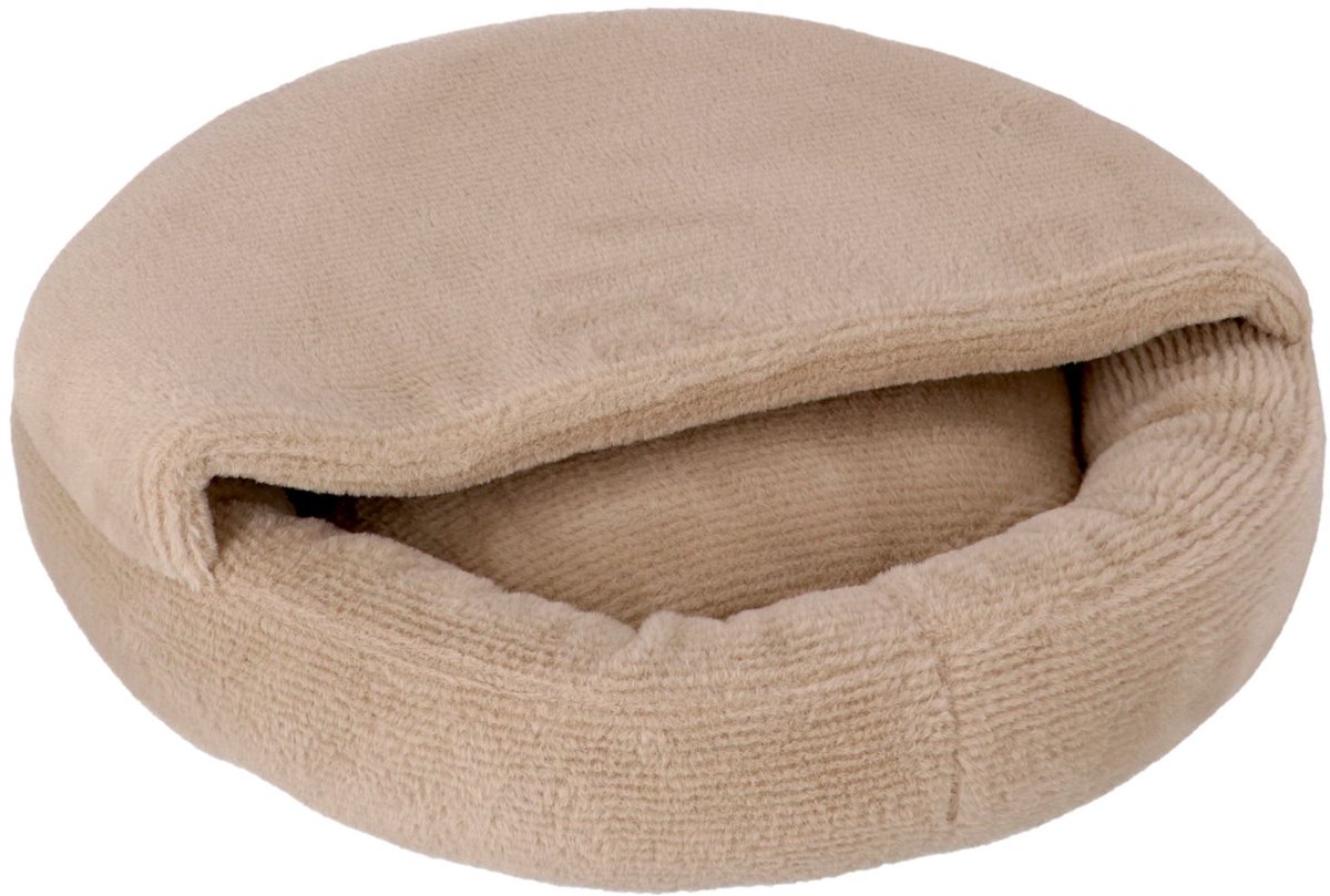 Adori Katten Cave Elara Lichtbruin - Kattenmand - 60x60x22 cm