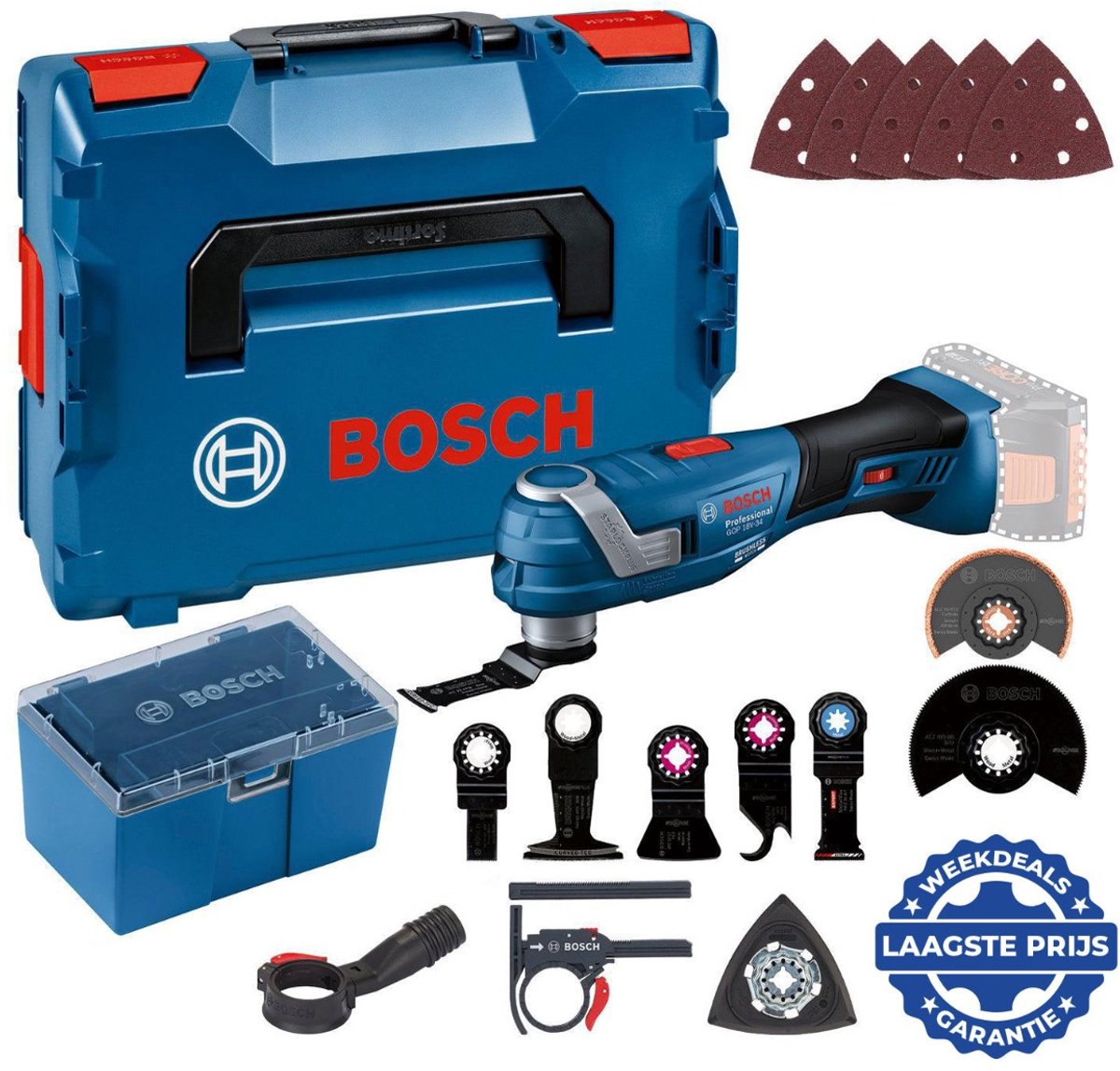 Bosch Professional GOP 18V-34: multitool met Snap-In systeem thumbnail 6