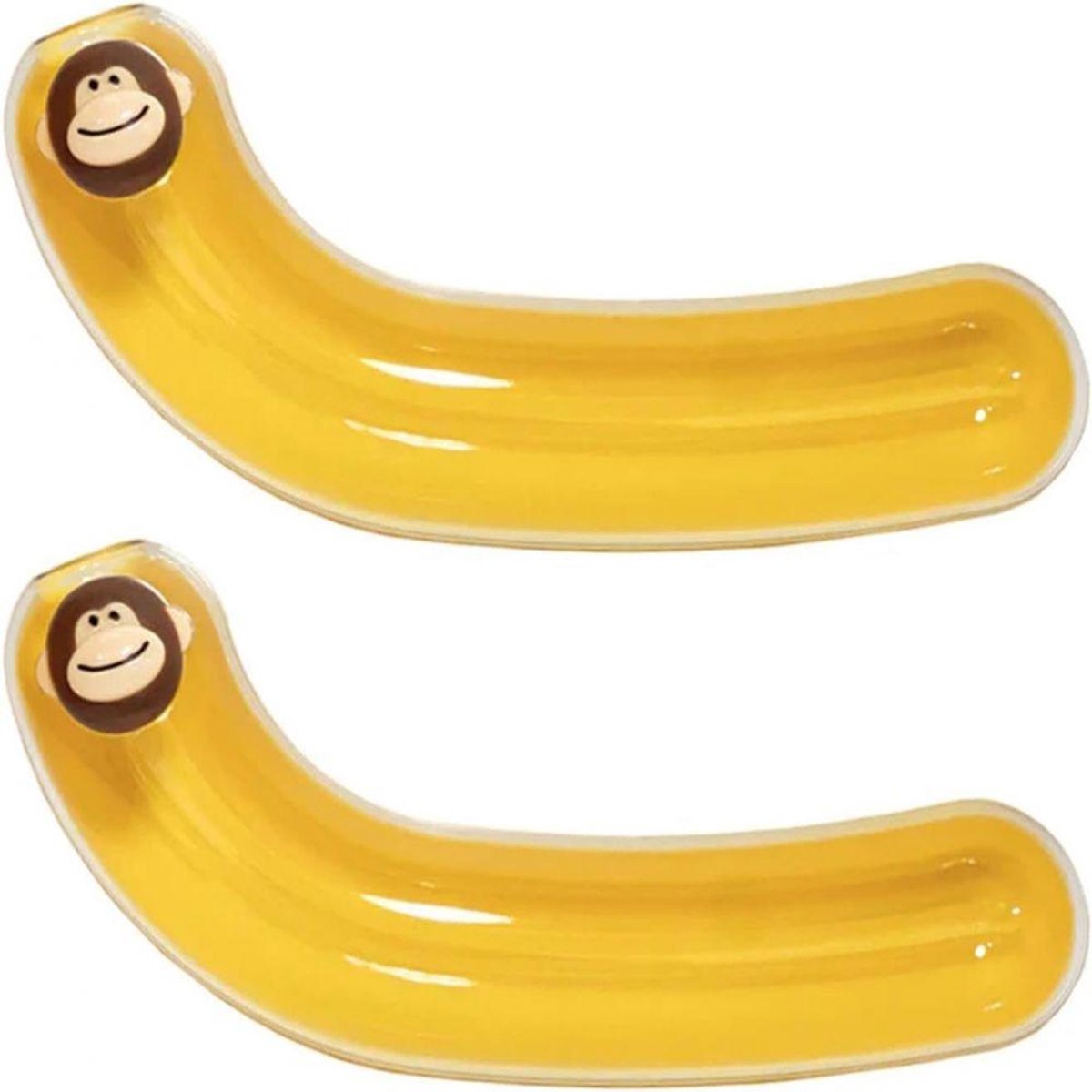 Banana Box - Bewaarbox - Clip Sluiting - Plastic - 2 Stuks - Keuken - Geel