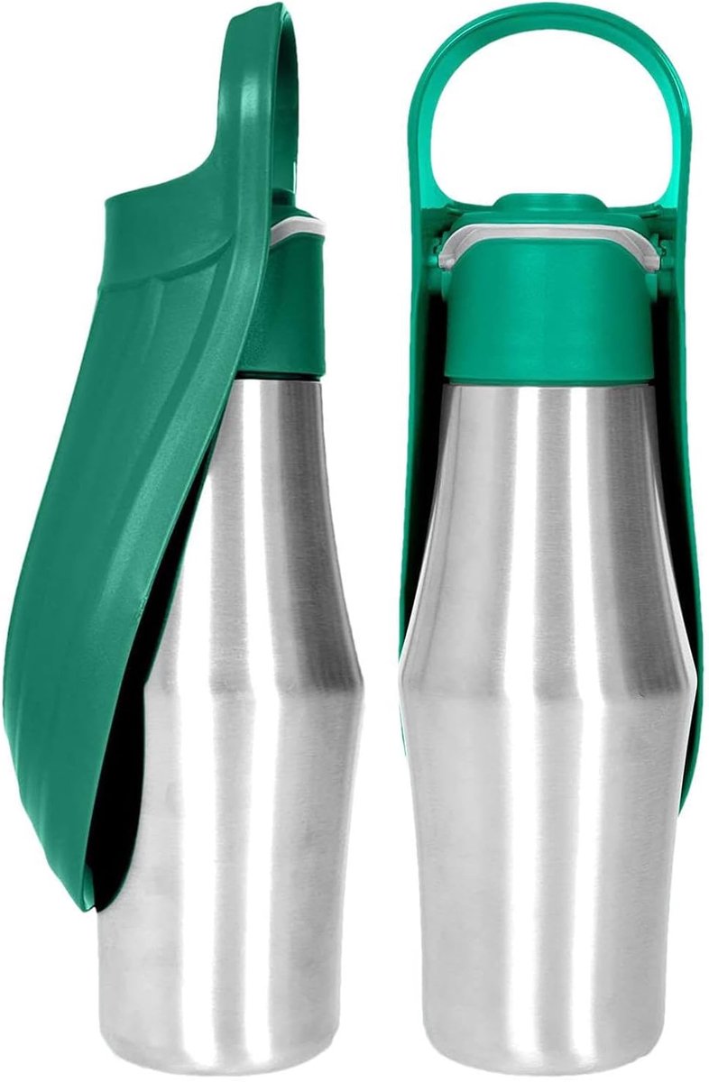 750 ml drinkfles voor honden, draagbare drinkfles voor honden van 304 roestvrij staal, reisdrinkbak voor katten