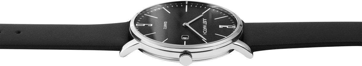 JUST WATCH Herenhorloge van echt leer Willem Just Watch herenhorloge met echte leren band