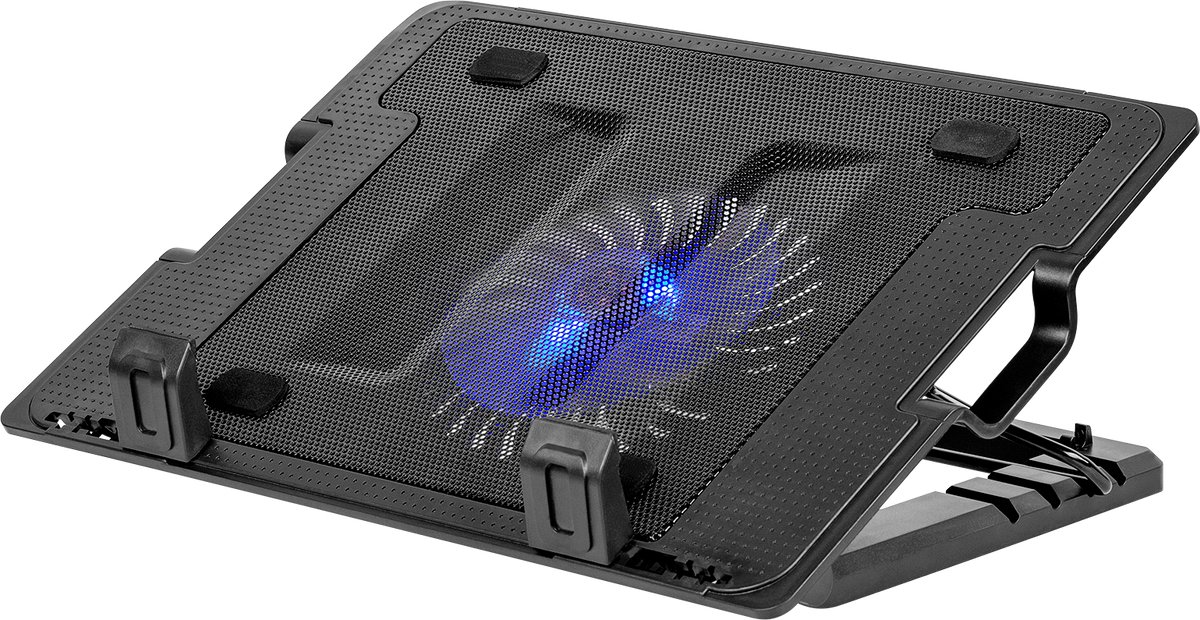 Rebel Serie - Laptop Koelstandaard - Ventilator - USB Aangedreven - Verstelbare Hoek