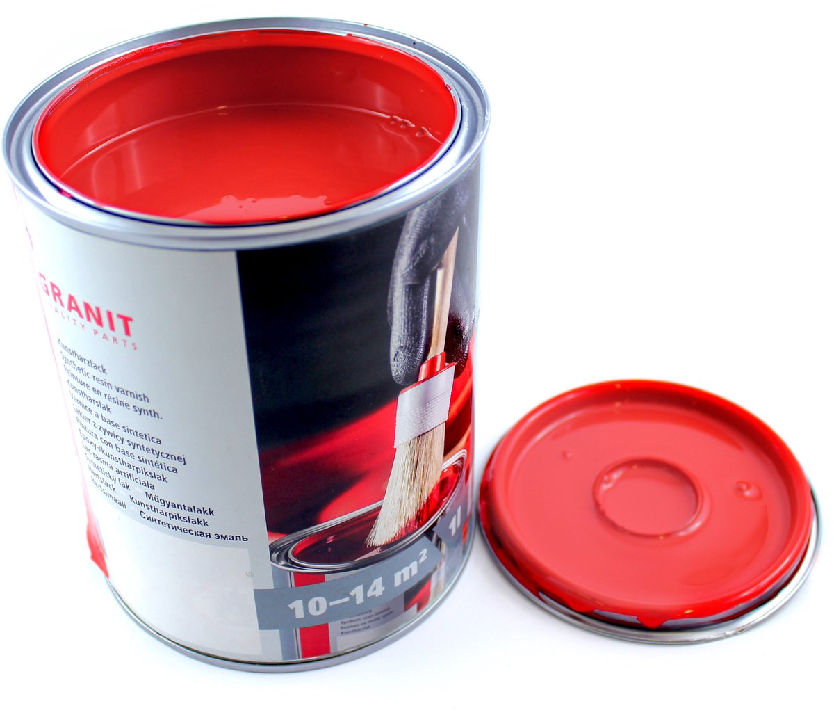 Granit Nopolux - Wegverf - Rood RAL 3020 - 10 liter