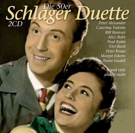 Albumcover met man en vrouw, "Schlager Duette 2CD".