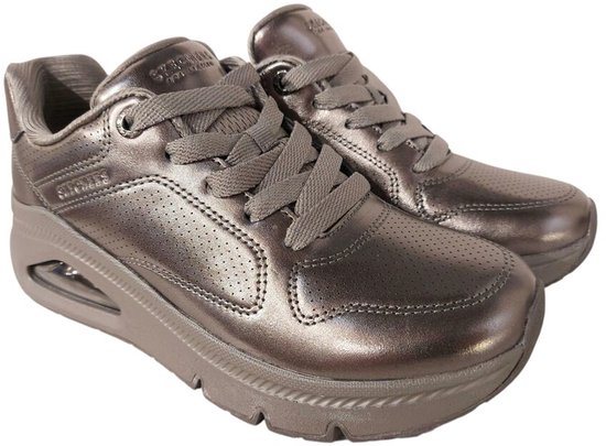 Skechers-art- 177768 PEW -uno icon lustrous air lace-gris-taille 39