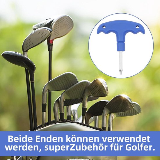 Verstelbaar golfdriver gereedschap met kunststof handvat en roestvrij stalen verwijderingsgereedschap voor golfclubs - T20 schachtadapter van Merkloos — afbeelding 5