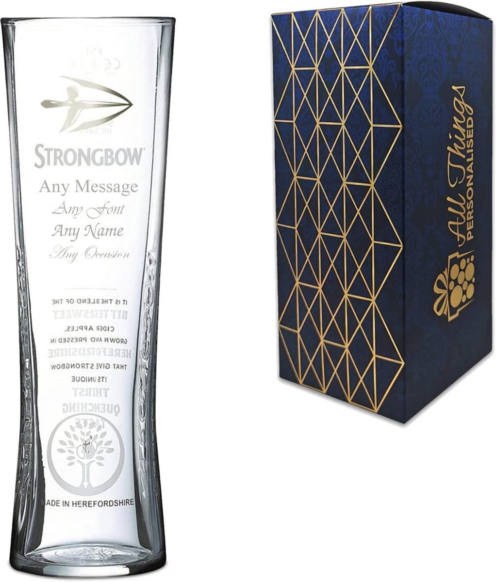 Gepersonaliseerd Pint Glas met Gravering - Perfect Cadeau voor Elke Gelegenheid