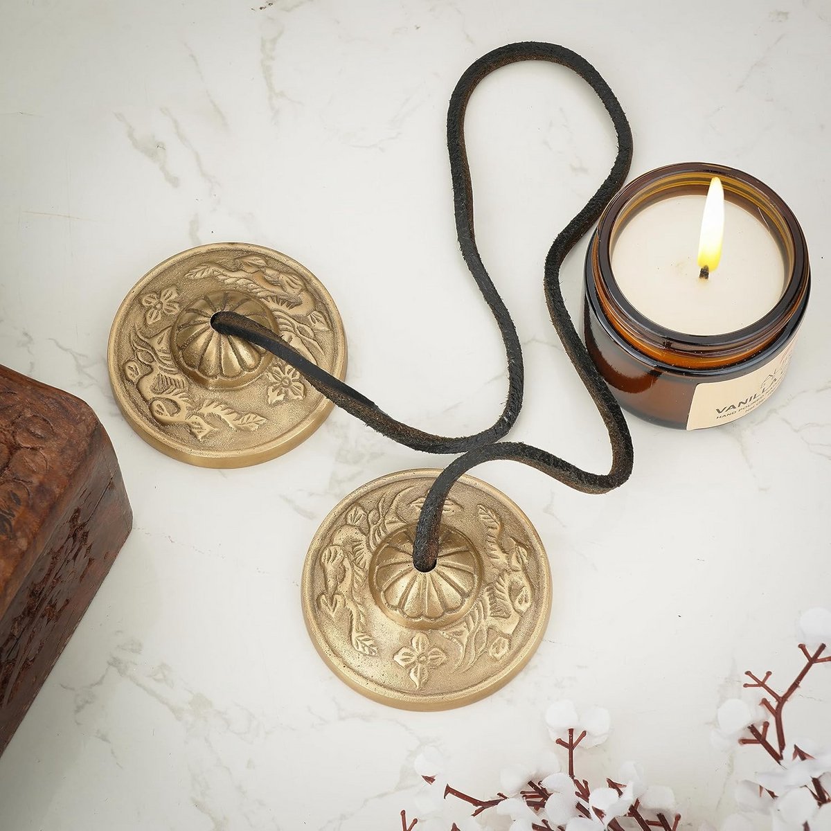 Tibetaanse Tingsha Cymbals – Koperen Belletjes voor Yoga en Meditatie (2 Stuks)
