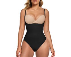 Figuurvormende Body Dames met Open Buste - Sterk Corrigerend Shapewear Ondergoed