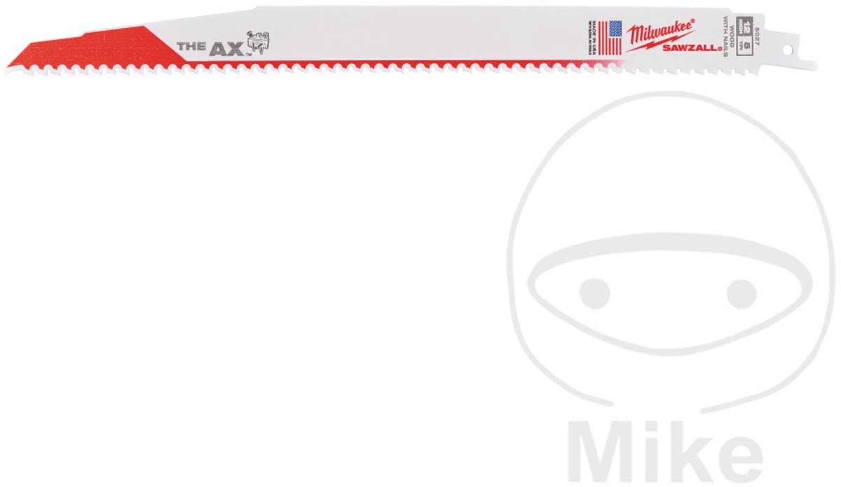 Lame de scie sabre 300X5 mm POUR BOIS AVEC CLOUS VE5