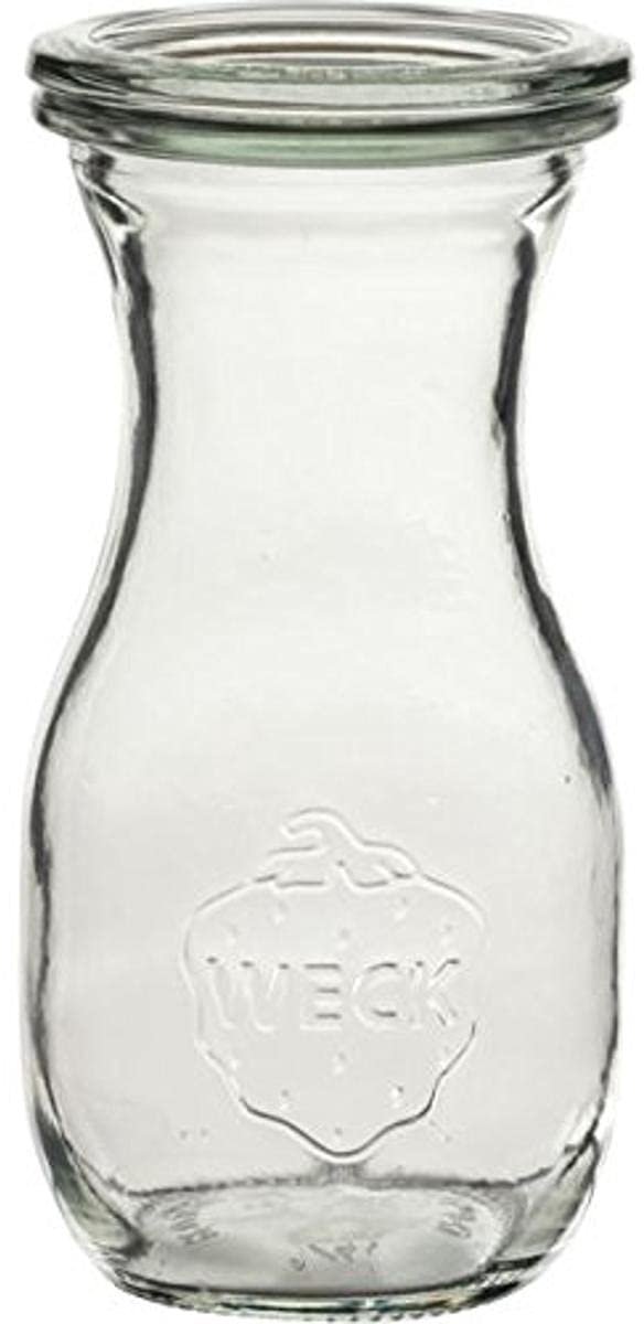 Set van 4 Glazen Sapflessen met Deksel - 250 ml - Ideaal voor Inmaken en Bewaren