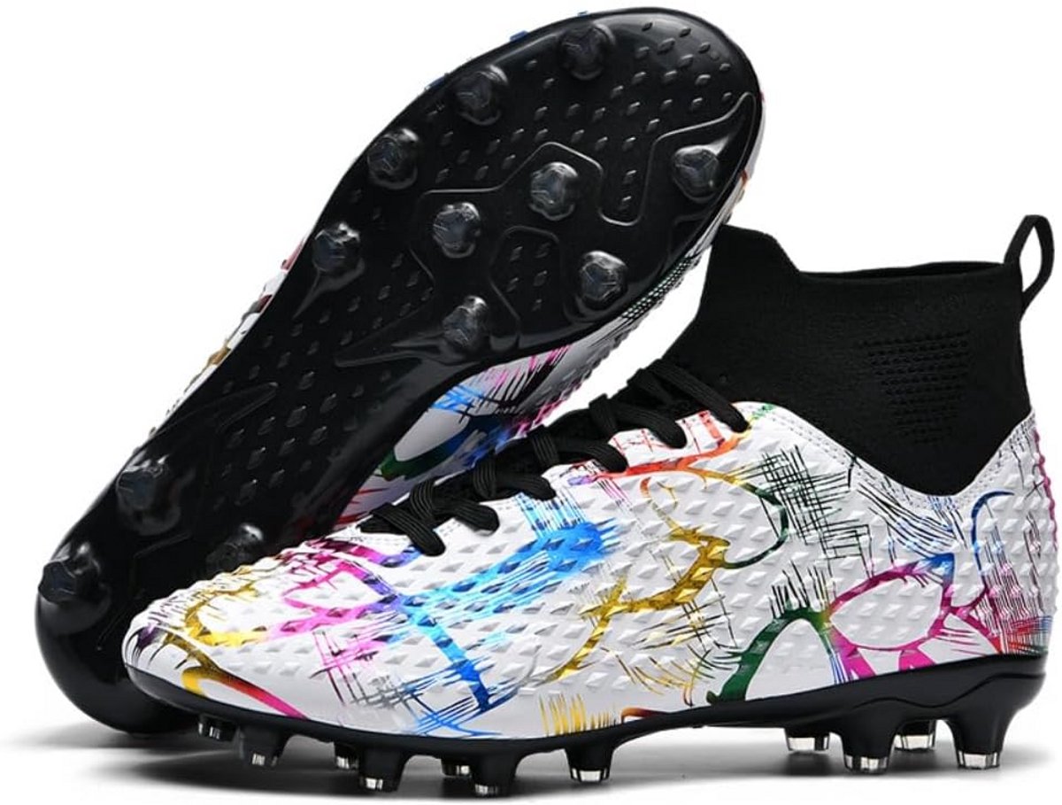 Unisex Atletiek- en Voetbalschoenen met Spikes en Noppen voor Kinderen - Hoog Model Trainingsschoenen
