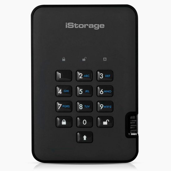 1TB Veilige Externe Harde Schijf met PIN-Beveiliging en Hardwareversleuteling — afbeelding 3