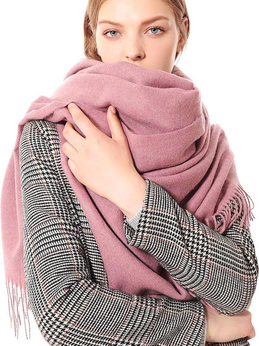 Luxe Kasjmier Look Sjaal Dames Heren - Extra Groot en Warm Winter Foulard