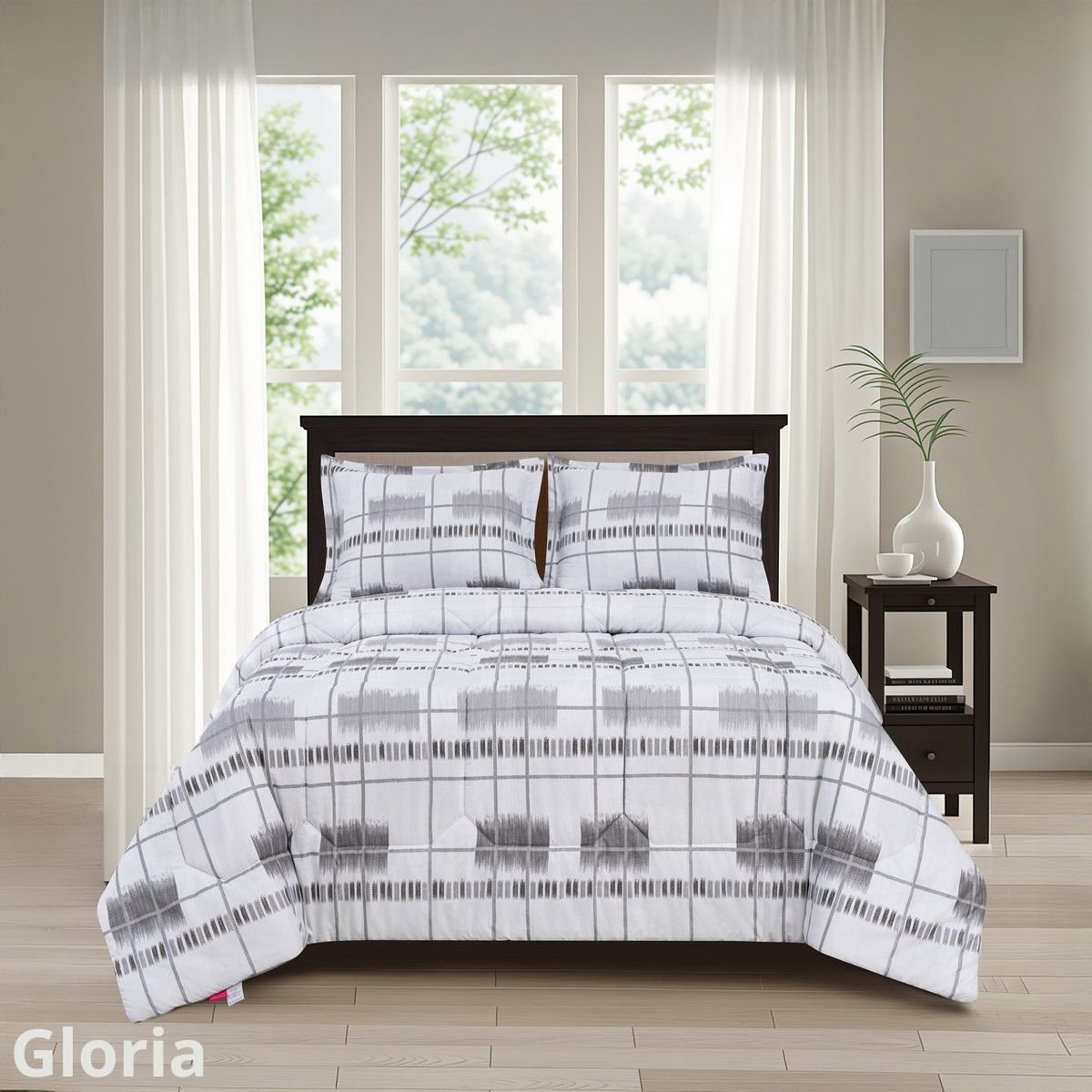 Dekbed zonder overtrek 140x200cm | incl. kussensloop | Dessin Gloria | Zomerdekbed 200gr./m2