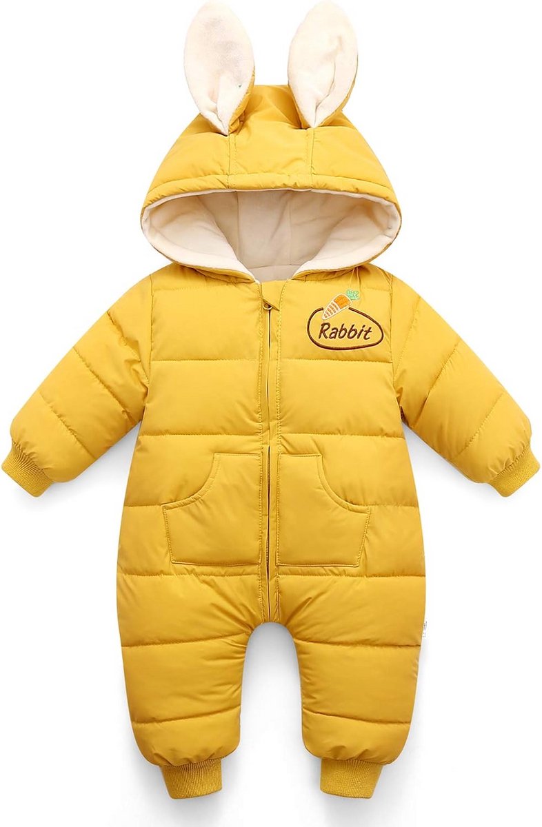 Warme Baby Snowsuit Set met Muts en Slofjes voor Jongens en Meisjes
