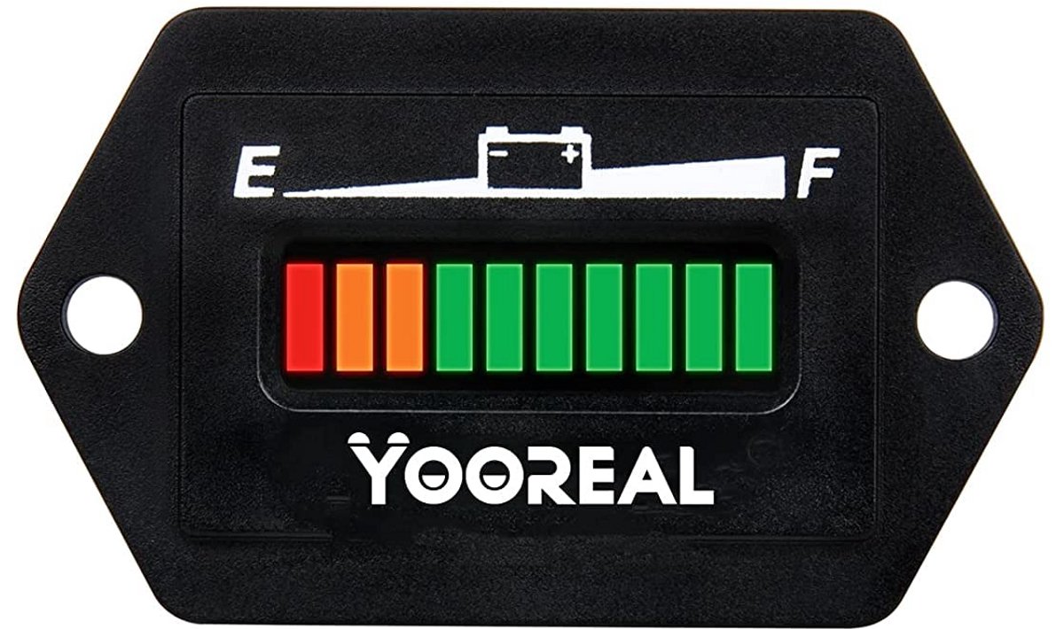 Universele 12V-48V Digitaal Batterijniveau Indicator voor Loodzuur Accu's