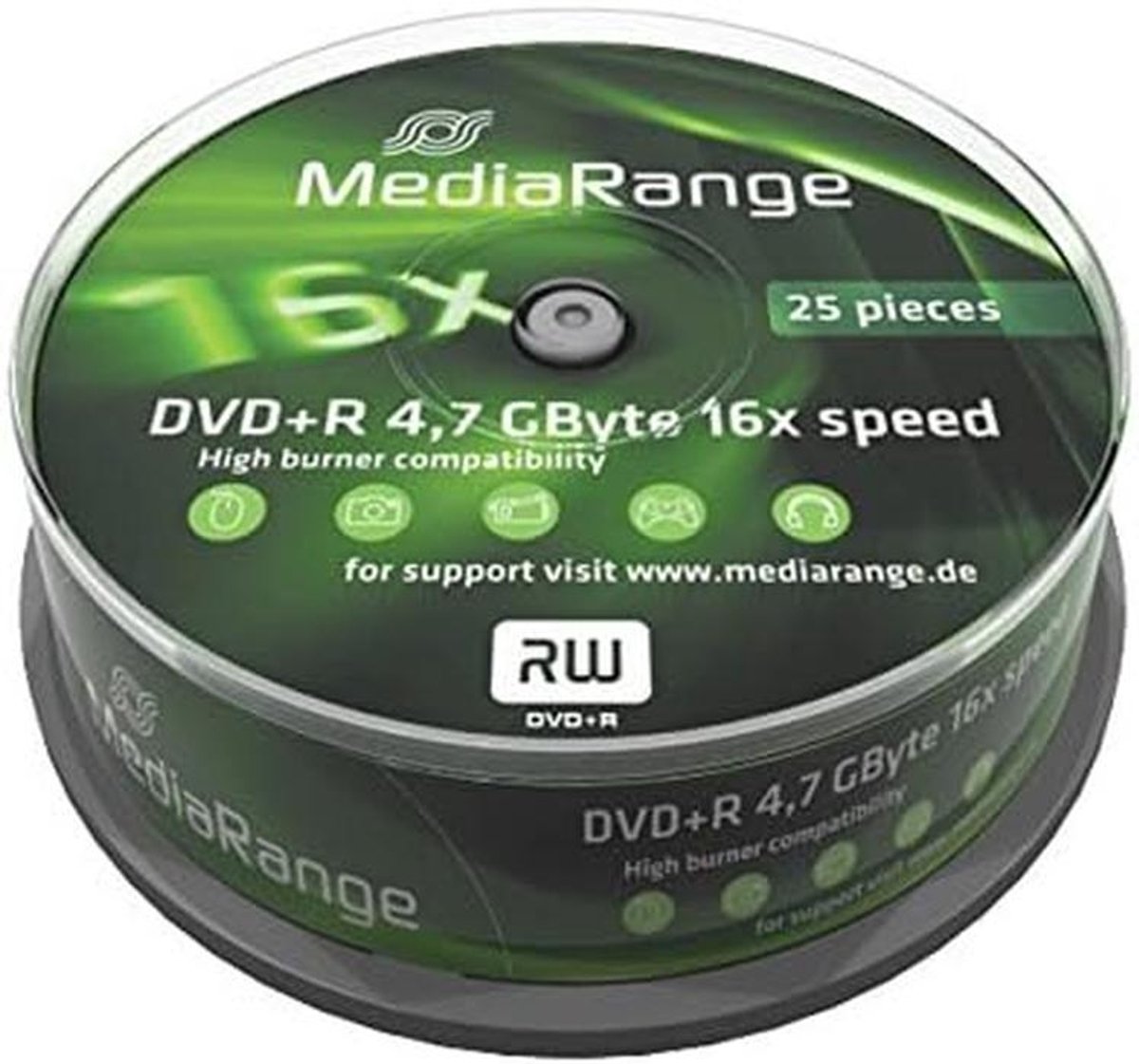 DVD+R 25 Stuks Spindel - 4.7 GB Opslagcapaciteit - Brandbare DVD's