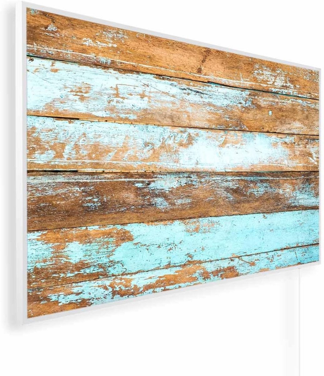 Infrarood Paneelverwarming 600W Wit met Zomerliefde Design – Stil & Energiezuinig