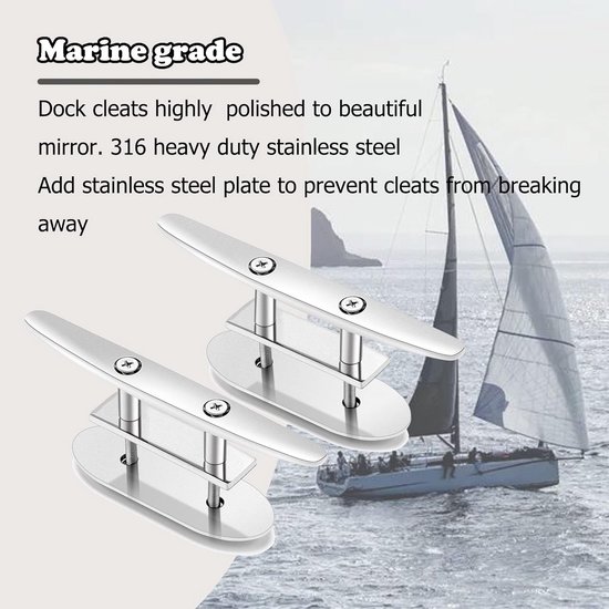 Open Bootkikker RVS 15.5 cm – Zwaar Model Scheepskikker voor Boot en ...