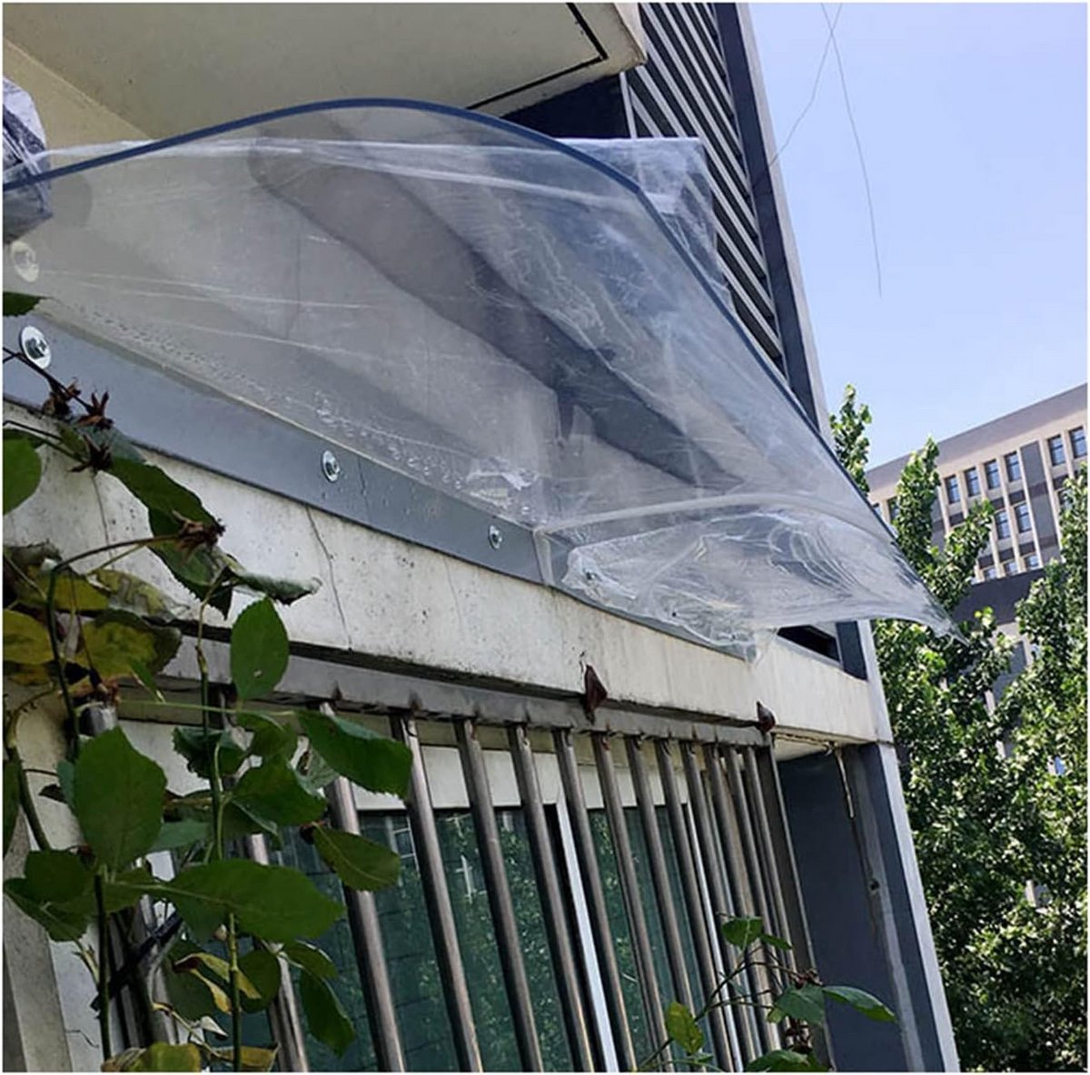 Transparante Onzichtbare Deur- en Raamluifel Polycarbonaat - Weerbestendige Overkapping
