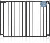 Barrière d'escalier extensible ADSafety - 72 à 107 cm - Fixation à vis - Barrière de sécurité - Barrière pour enfants - Barrière pour chiens - Zwart