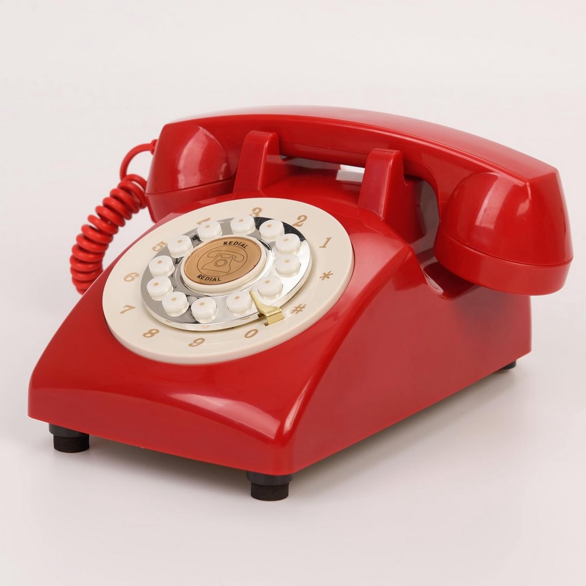 Audio Gastenboek Telefoon voor Bruiloften en Feesten Rood