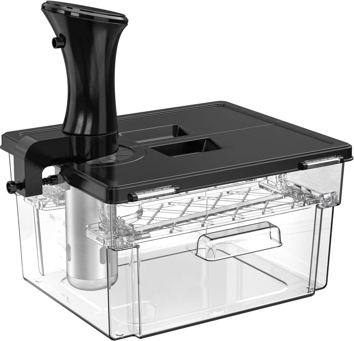 Sous Vide Waterbad Container Set met Deksel en Rooster voor Sous Vide Apparaten