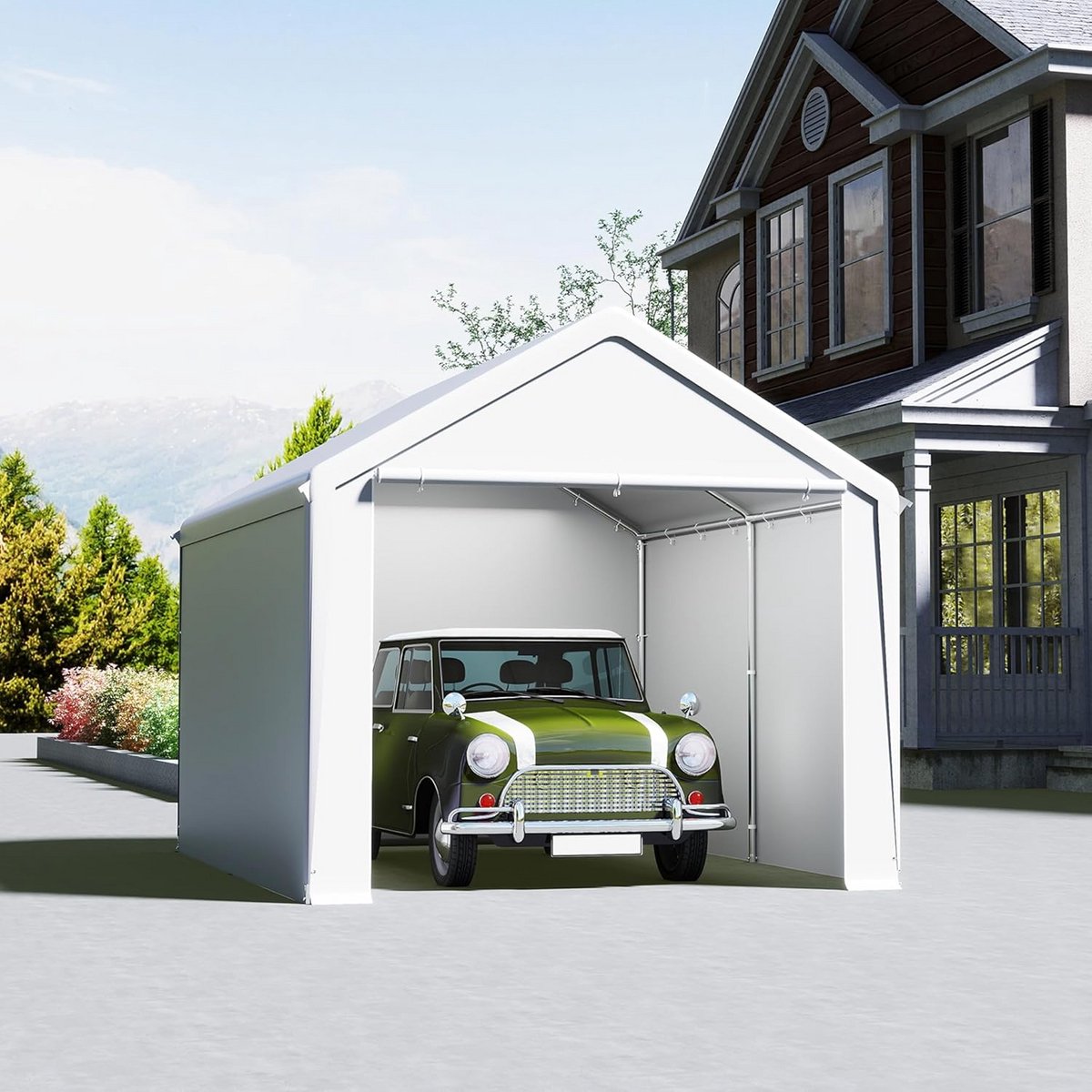 Robuuste Tentgarage 3x4m - Flexibele Carport, Opslagtent en Schuilplaats