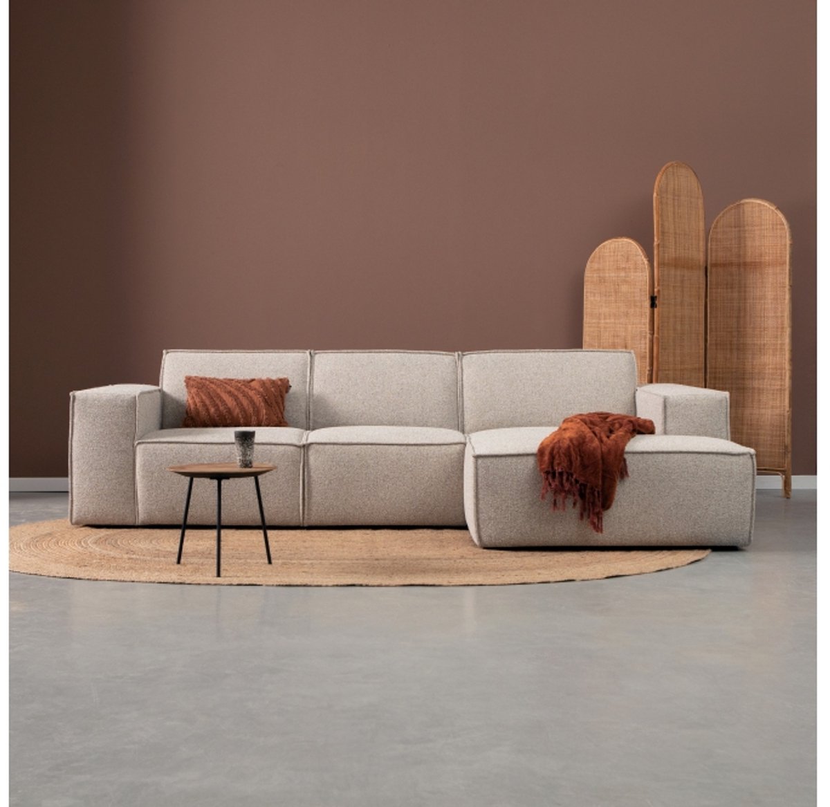 PEPP interiors Hoekbank PLAY met chaise longue rechts - Serenity 03