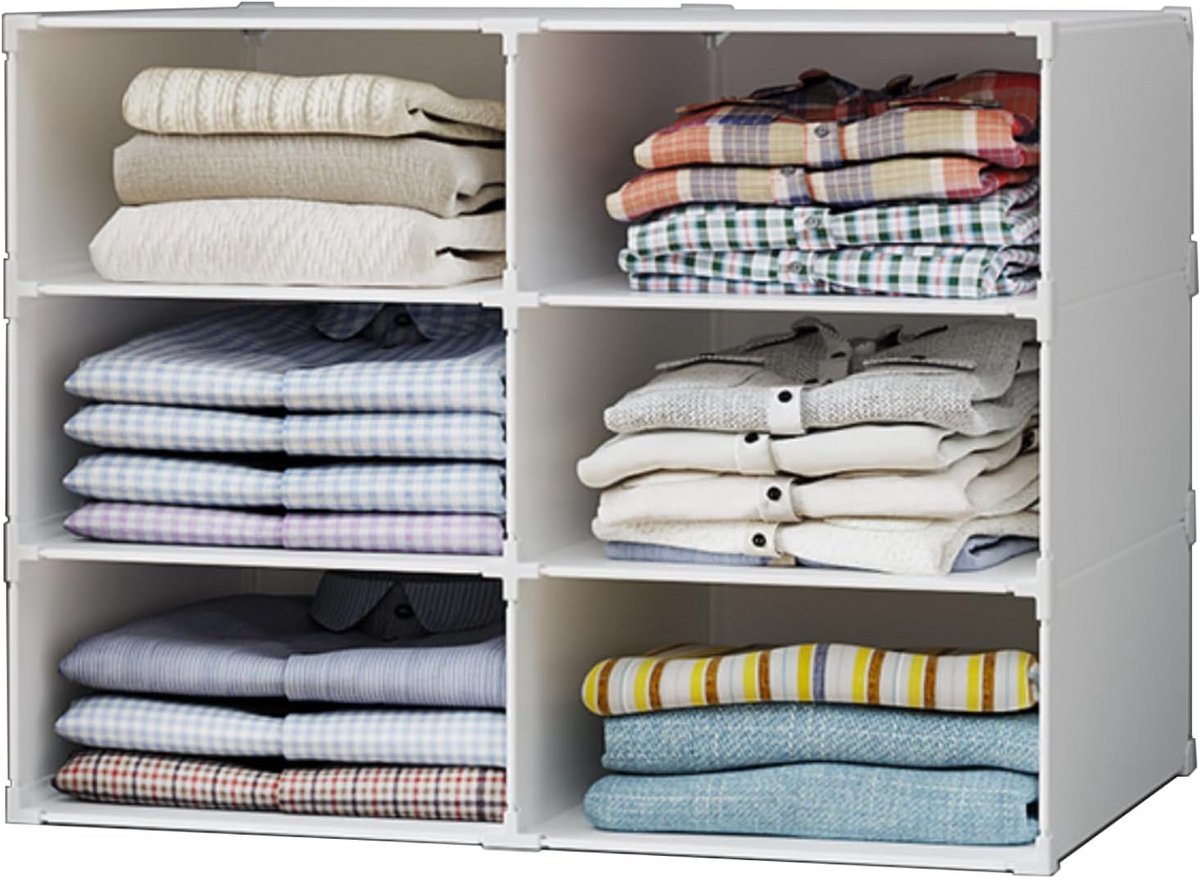 Modulaire Opbergrekken voor Kleding en Kastorganizer