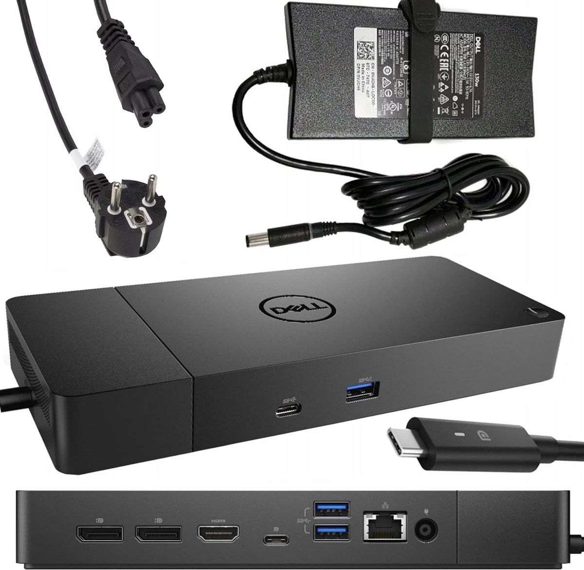 Krachtige USB-C Hub Dockingstation met 130W Oplaadvermogen