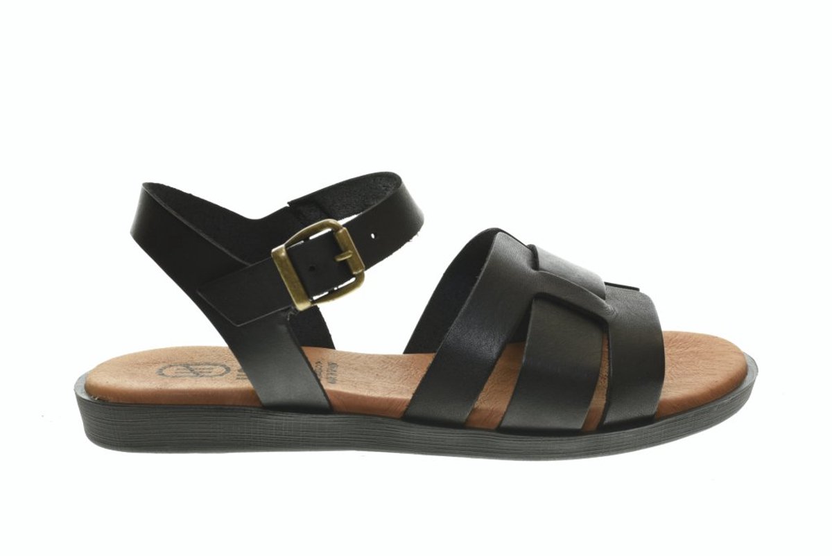 Zwarte Platte Sandalen Fashion Hee maat 39