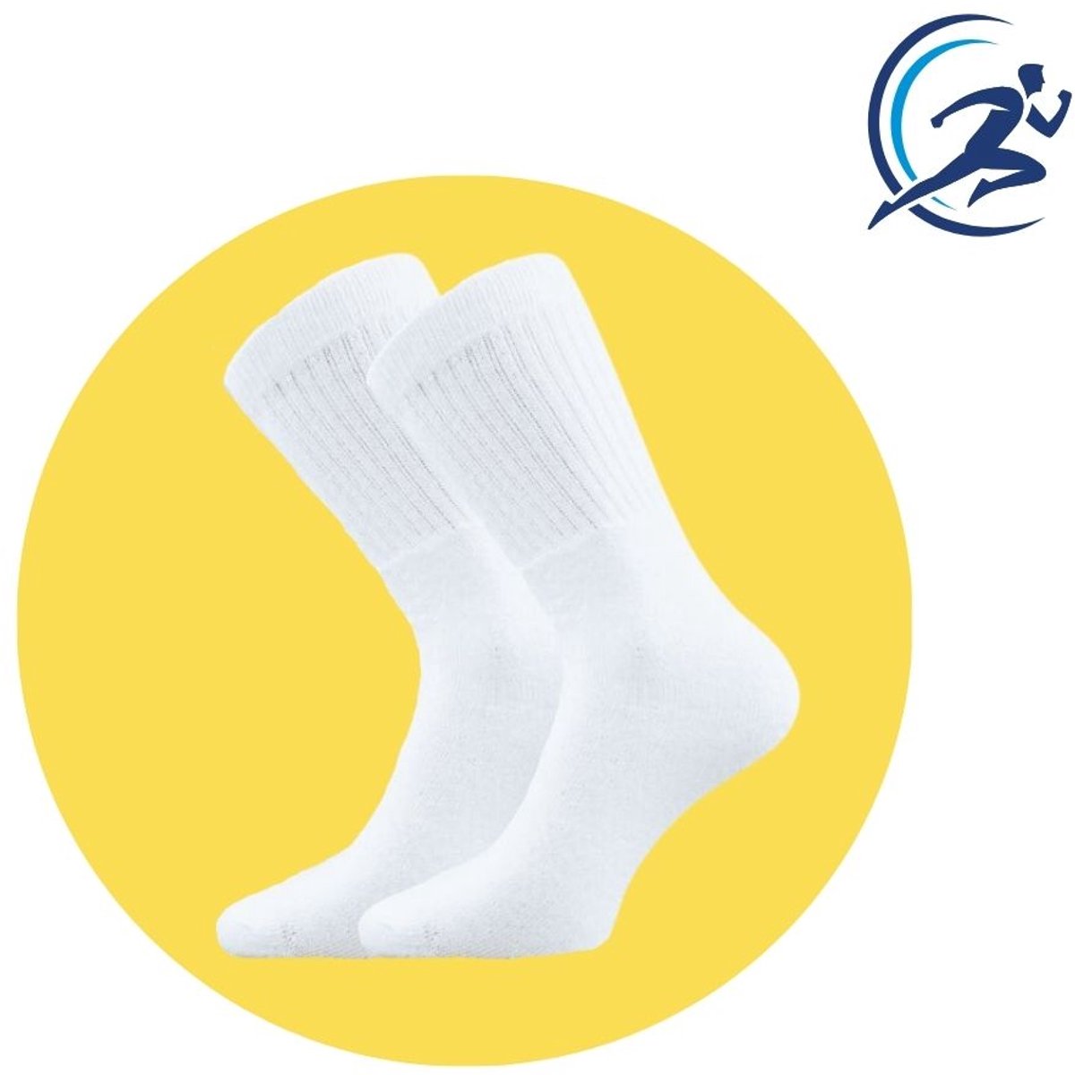 Sportsokken – 10 Paar – Wit – Badstof – Katoen – Unisex – Maat 39-42