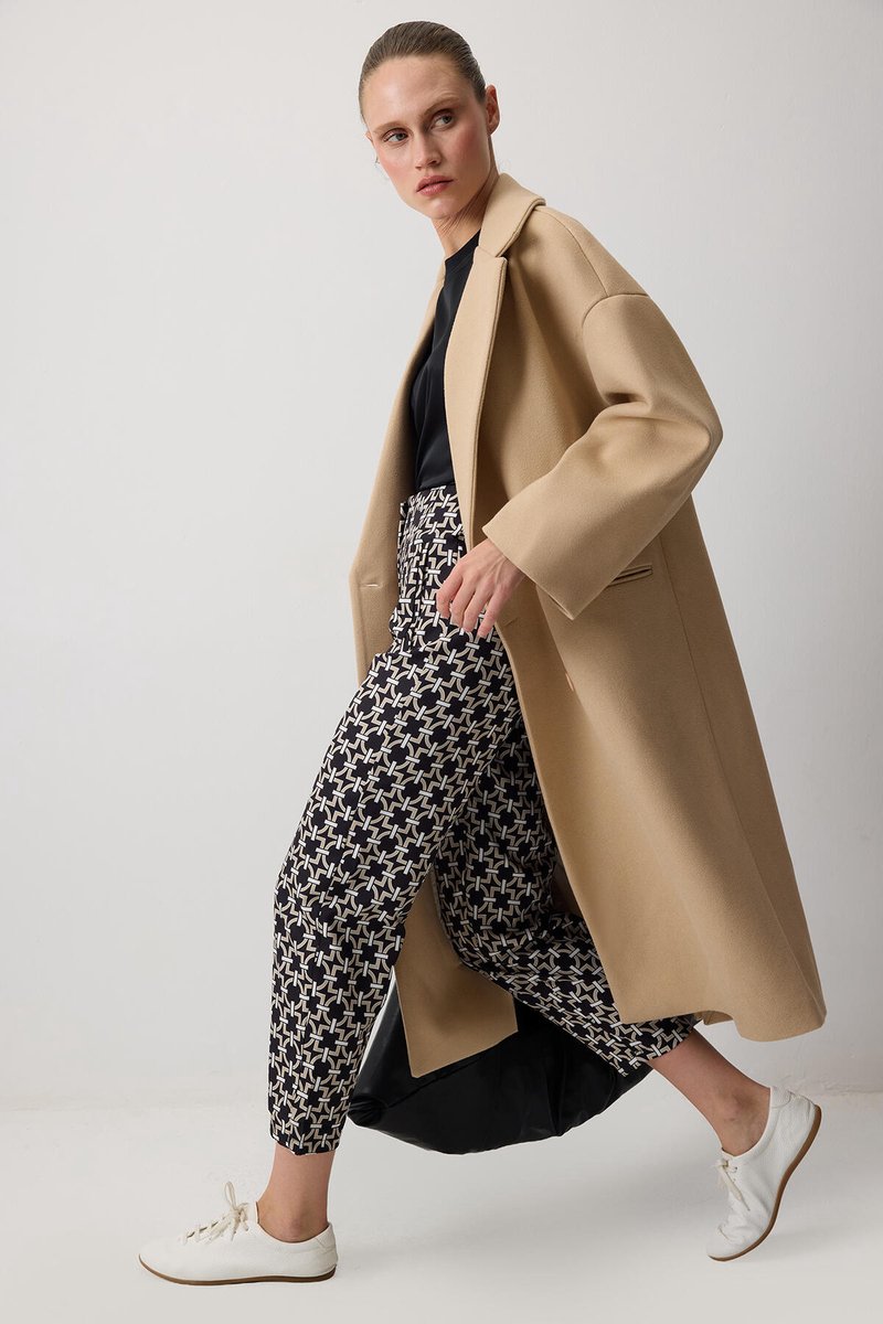 Touché Privé - Broek met print - Zwart - Dames